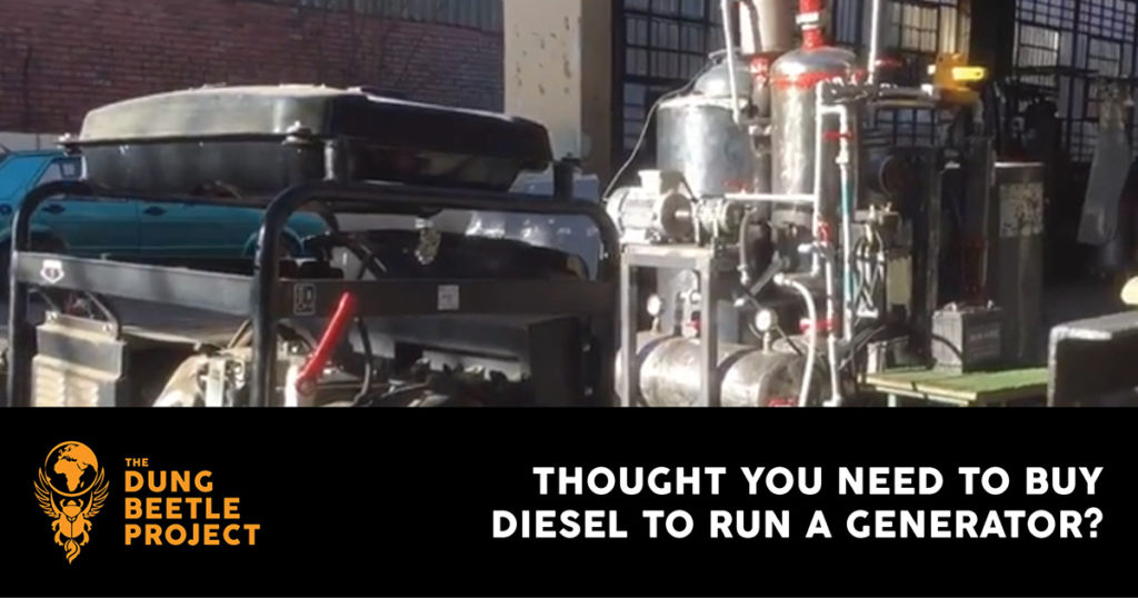 The Dung Beetle project produces fuel from recycled plastics.