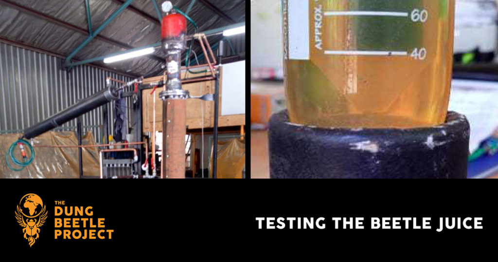 Dung Beetle's "Beetle Juice" recycled fuel.